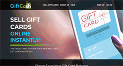 Desktop Screenshot of giftcash.com